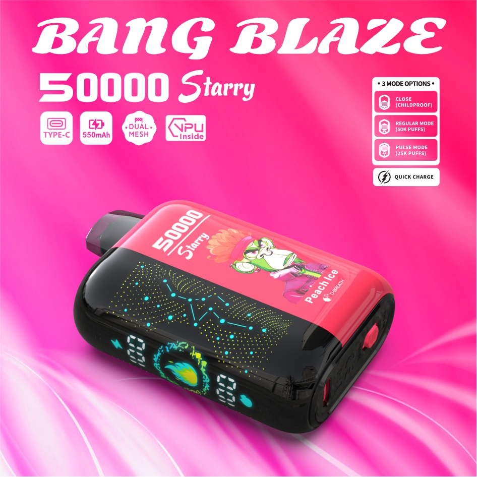 (50 000 szívás & csillagos ég) jeges őszibarack (2% nikotin) - ibangvape-Hungary