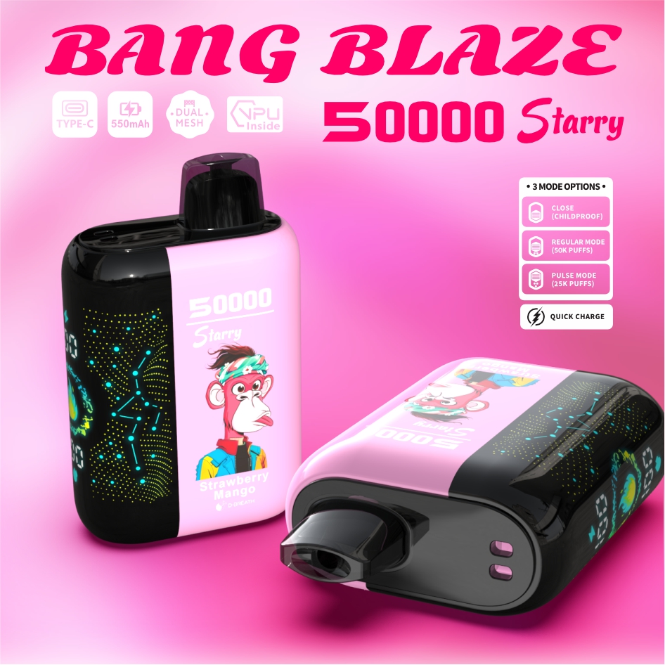 (50 000 szívás & csillagos ég) eper‑mangó (2% nikotin) - ibangvape-Hungary
