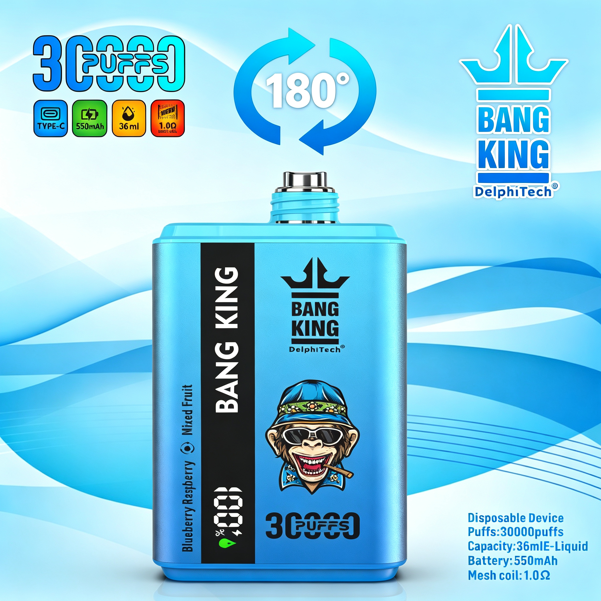 30 000 szívás & 2 az 1‑ben (2% nikotin) - ibangvape-Hungary