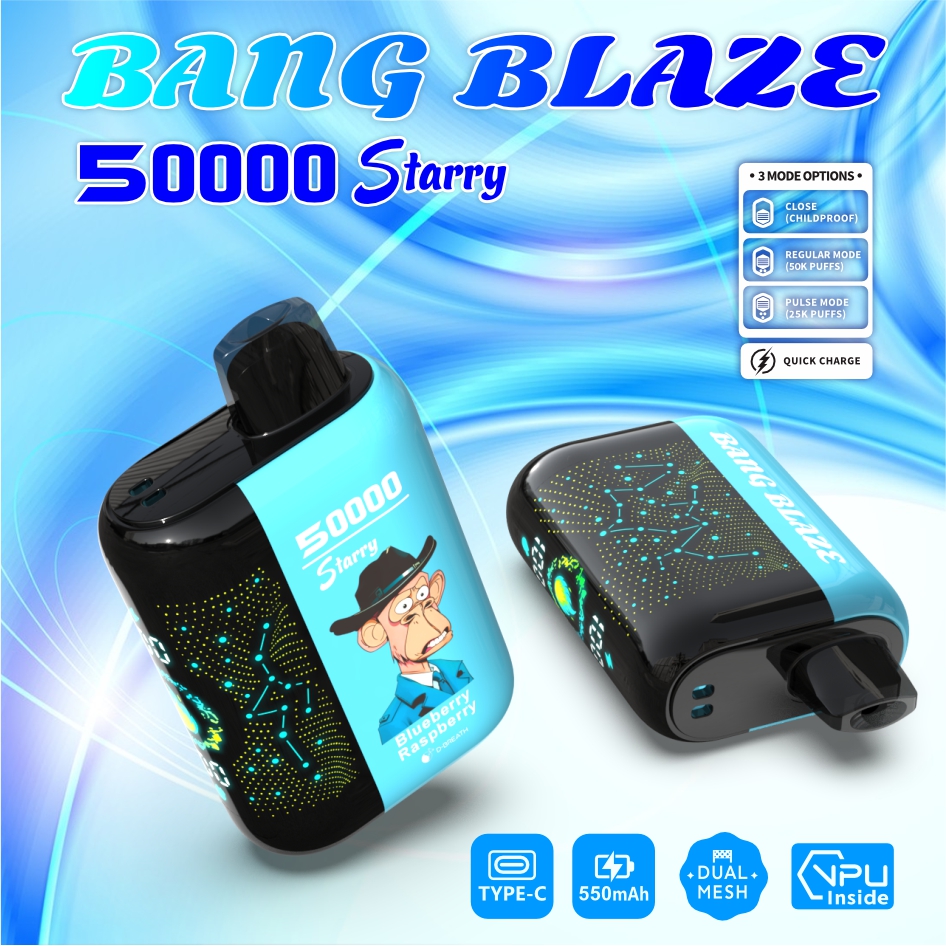 (50 000 szívás & csillagos ég) áfonya‑málna (2% nikotin) - ibangvape-Hungary